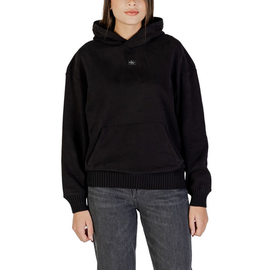 Calvin Klein Jeans Black Cotton Hoodie