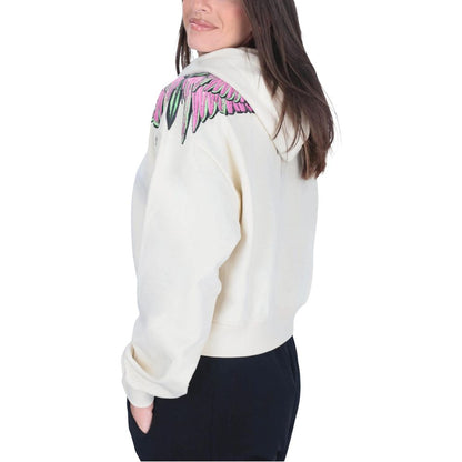 County of Milan White Cotton Hoodie