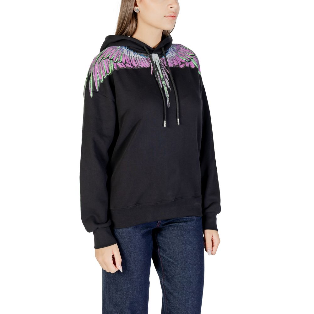 County of Milan Black Cotton Hoodie