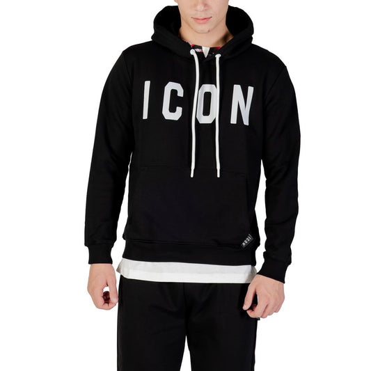 Icon Black And White Cotton Hoodie
