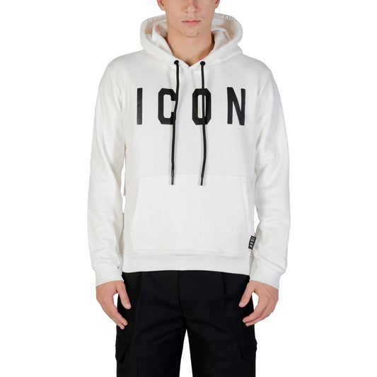 Icon Black And White Cotton Hoodie