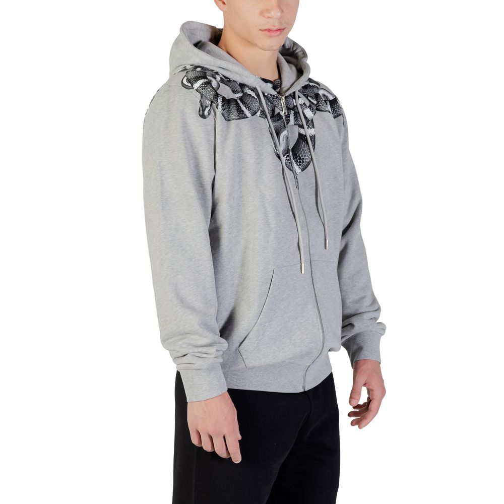 County of Milan Gray Cotton Hoodie