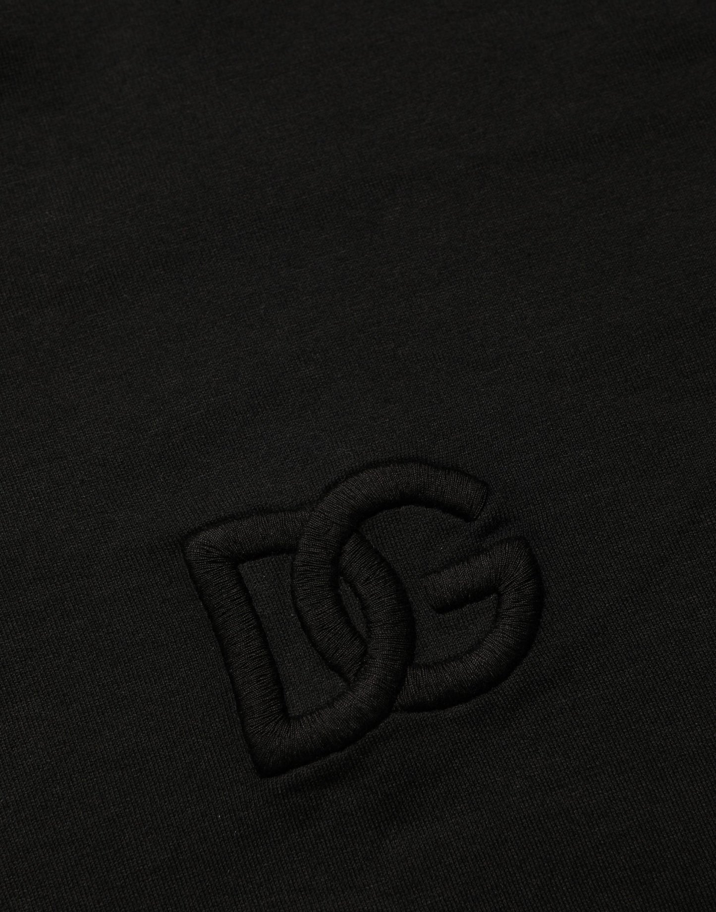 Dolce & Gabbana Black Cotton Short Sleeves Crew Neck  T-shirt