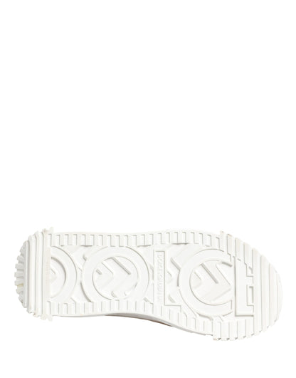 Dolce & Gabbana White NS1 Lace Up Low Top Sneakers Shoes