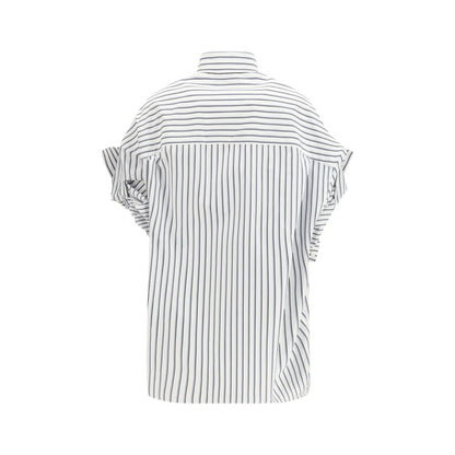 Balenciaga White Cotton Shortsleeve Shirt