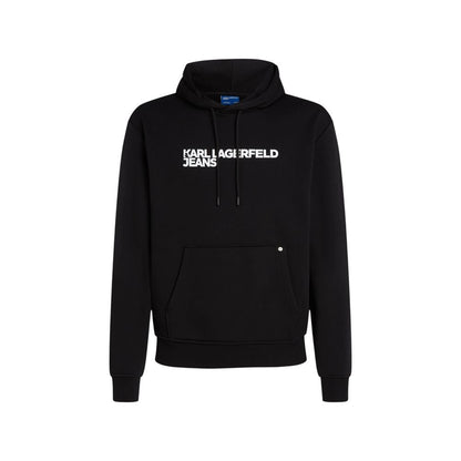 Karl Lagerfeld Black Cotton Hoodie