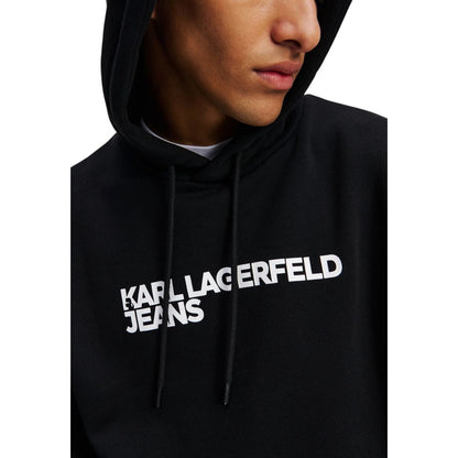 Karl Lagerfeld Black Cotton Hoodie