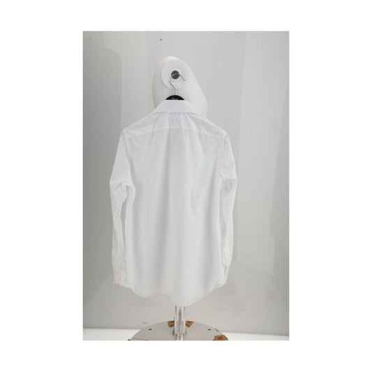 Finamore White Cotton Dress Shirt
