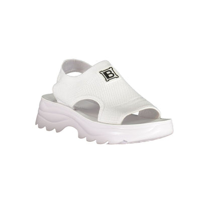 Laura Biagiotti Bianco Polyurethane Women Sandal