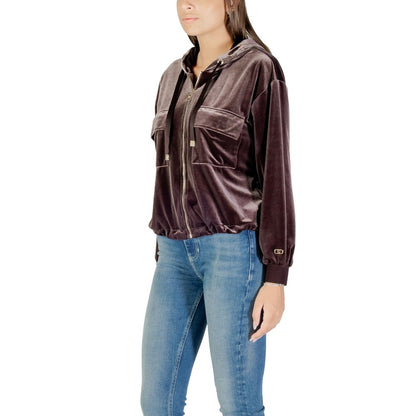 Liu Jo Brown Polyester Hoodie