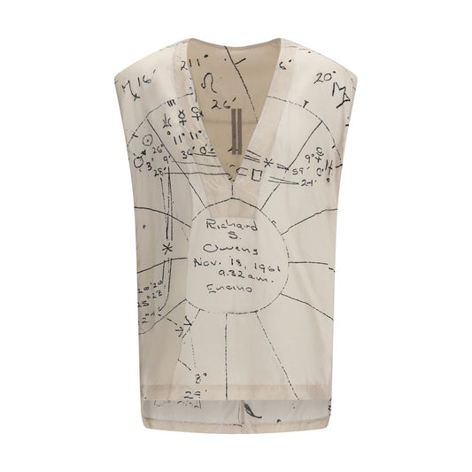 Rick Owens Beige Viscose Shirt