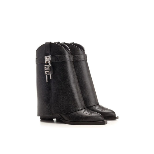 Givenchy Black Leather Ankle Boots
