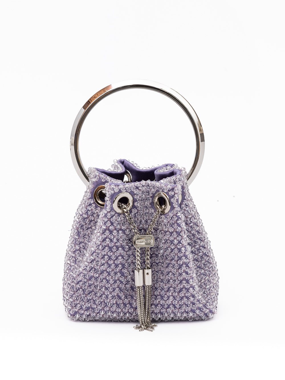 Jimmy Choo Light Purple Bon Bon Micro Crystals Bucket