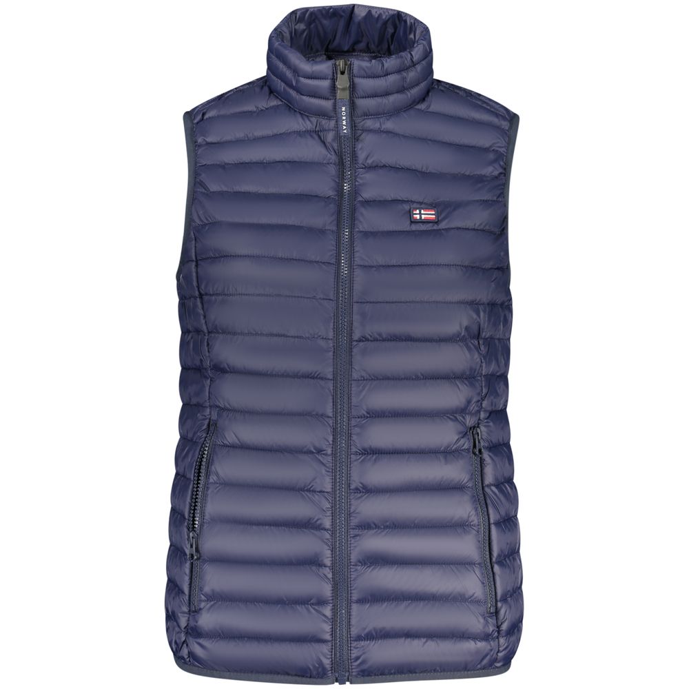 Norway 1963 Blu Poliammide Women's Gilet