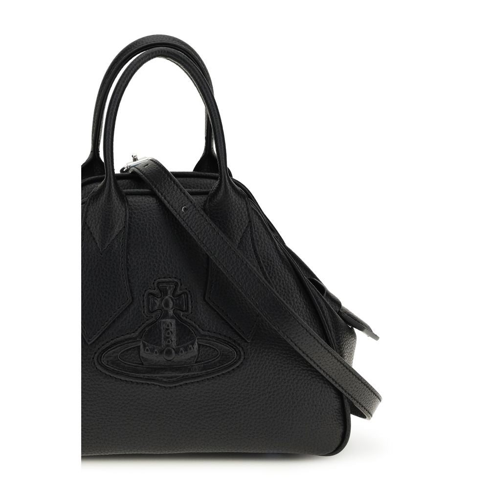 Vivienne Westwood Black Calf Leather Bos Taurus Handbag