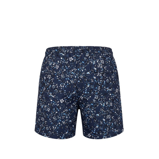 Trussardi Beachwear Blue Polyester Men Swim Short