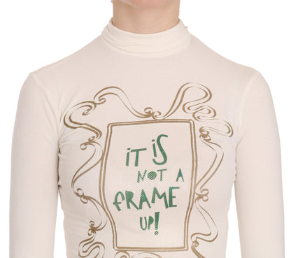 Exte Crew Neck It Is Not A Frame Up! Print Blouse