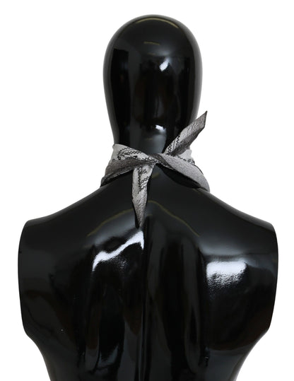 Costume National White Printed Bandana Cotton Scarf