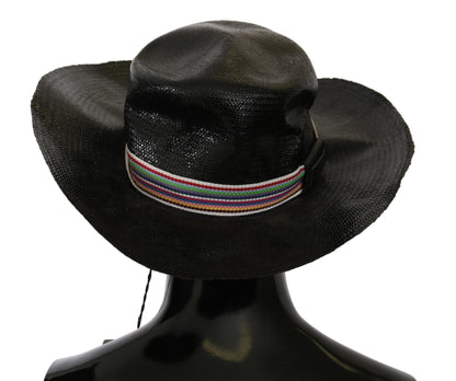Costume National Black Wide Brim Cowboy Solid Hat