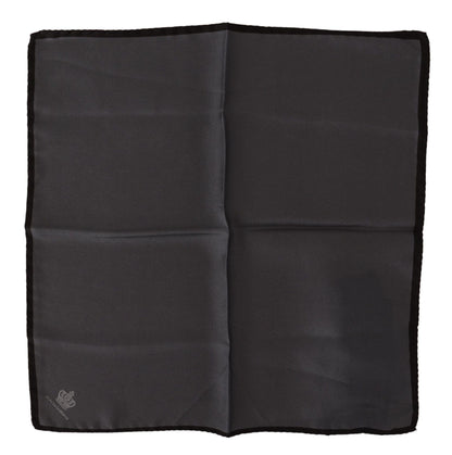Dolce & Gabbana Gray 100% Silk Square Handkerchief Gray 100% Silk Square Handkerchief