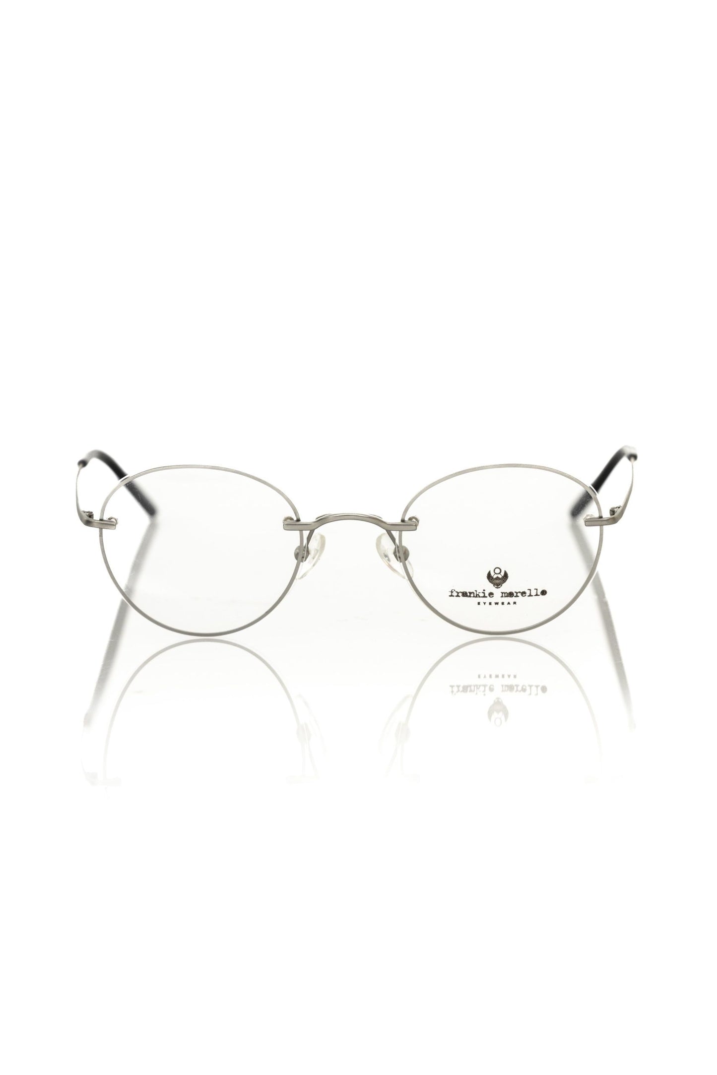 Frankie Morello Silver Metallic Fibre Glasses Frame