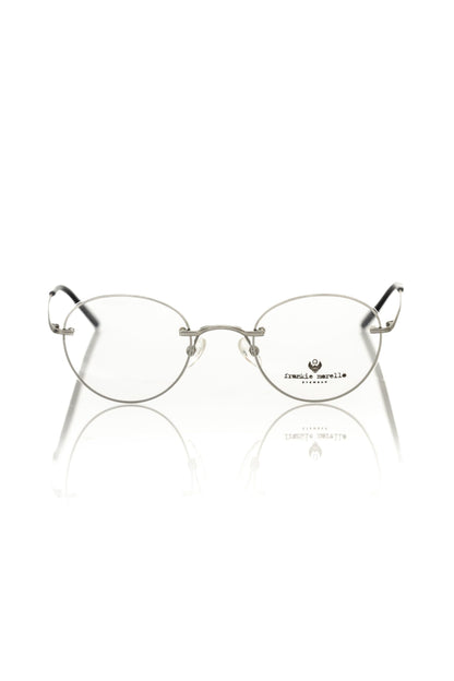 Frankie Morello Silver Metallic Fibre Glasses Frame