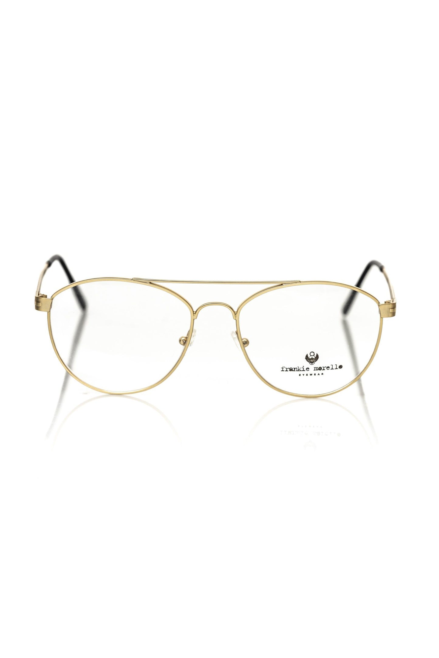 Frankie Morello Gold Metallic Fibre Glasses Frame