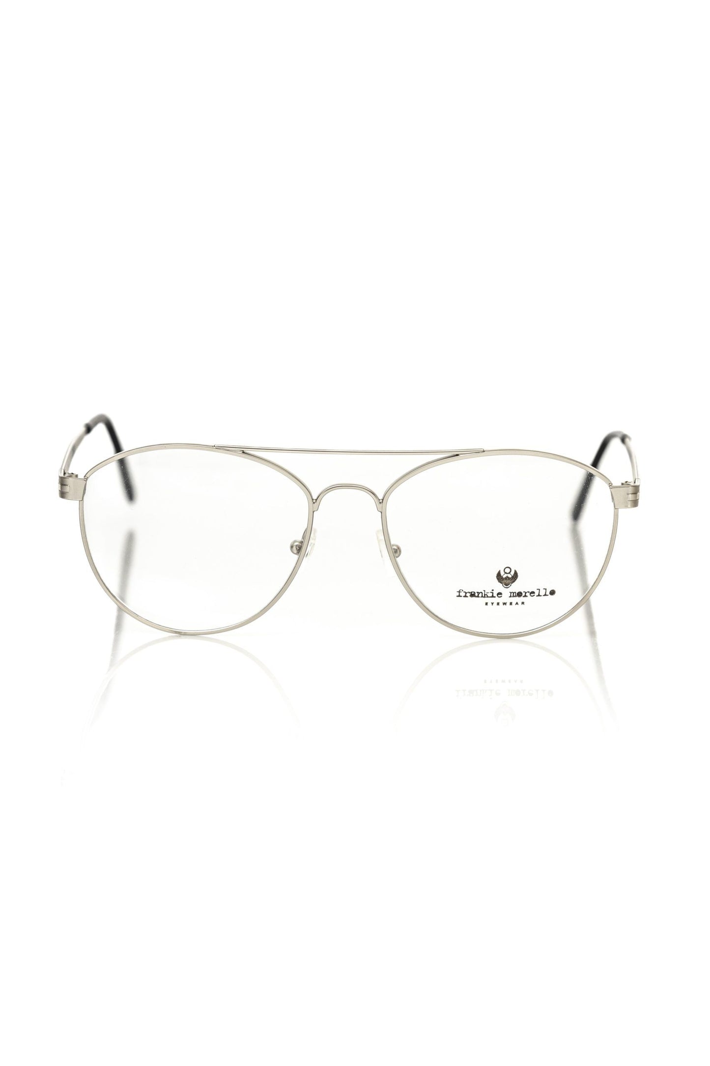 Frankie Morello Silver Metallic Fibre Glasses Frame