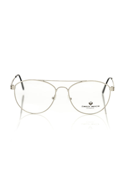 Frankie Morello Silver Metallic Fibre Glasses Frame