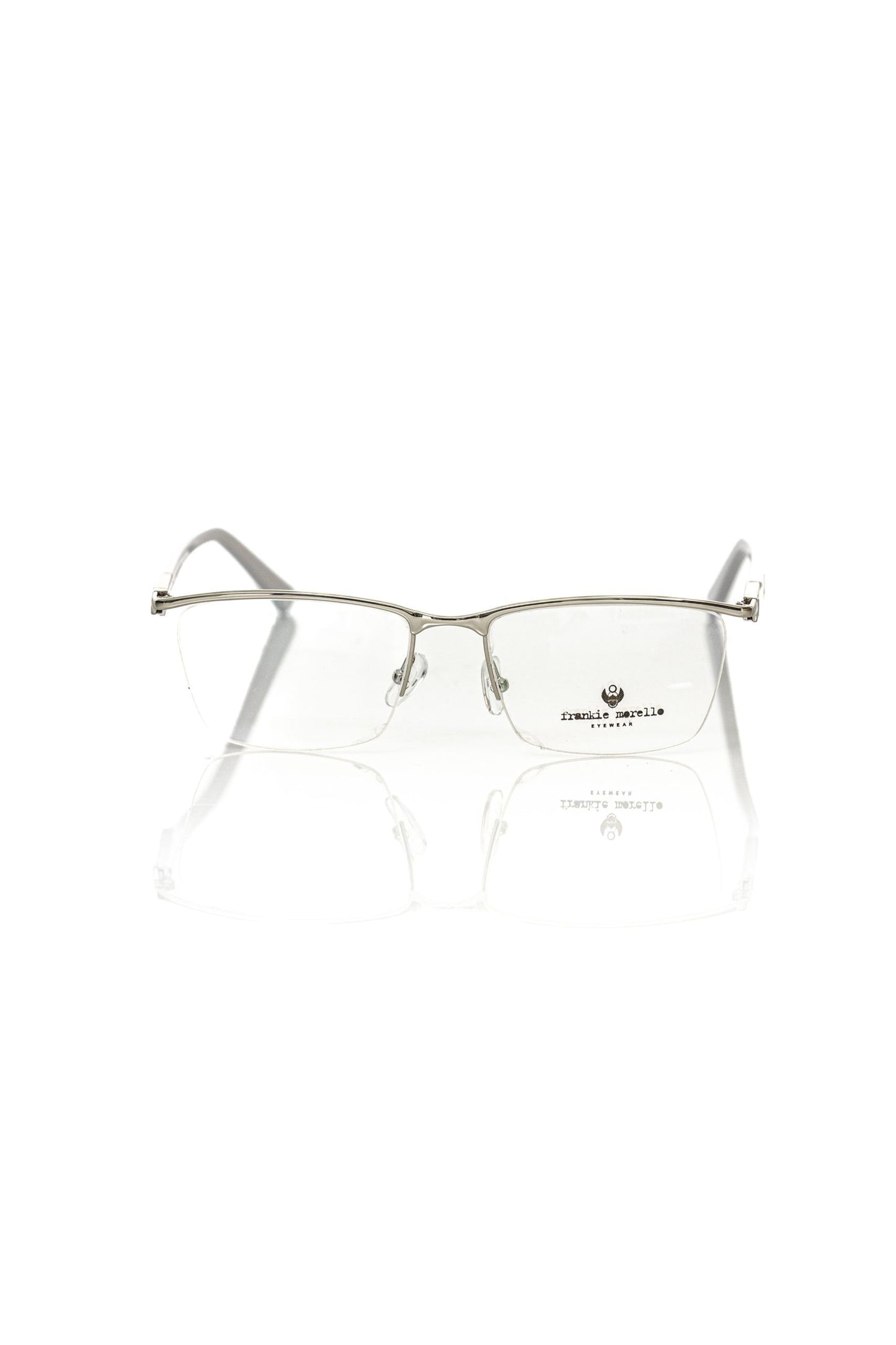 Frankie Morello Silver Metallic Fibre Glasses Frame