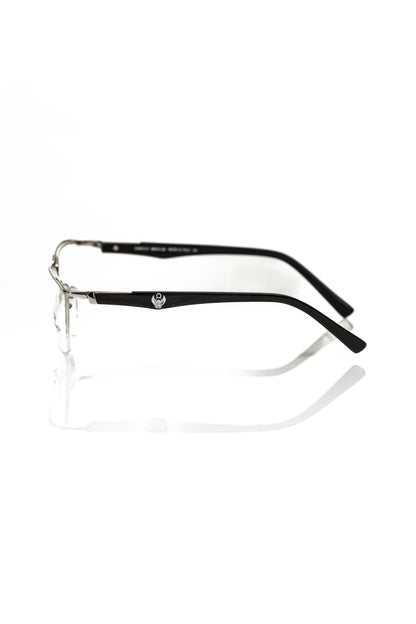 Frankie Morello Black Metallic Fibre Glasses Frame