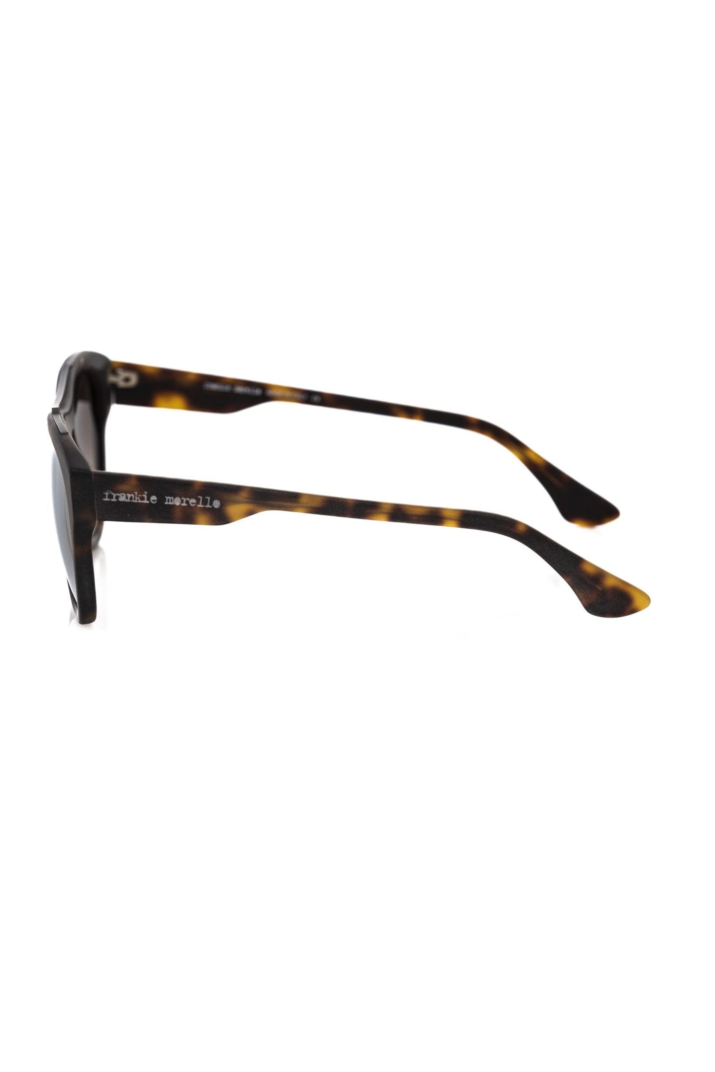 Frankie Morello Brown Acetate Men's Sunglasses