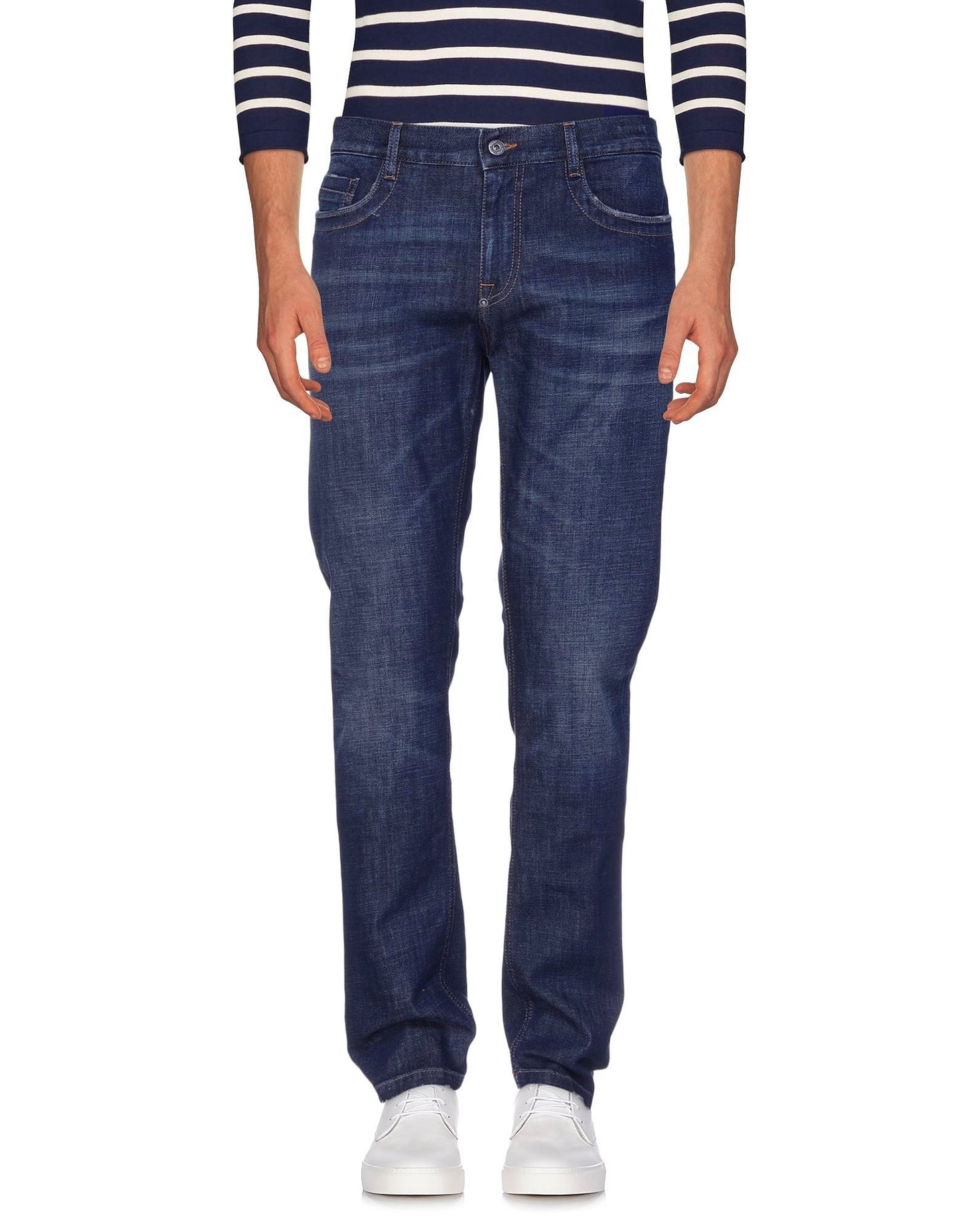 Bikkembergs Dark Blue Cotton Men Jeans