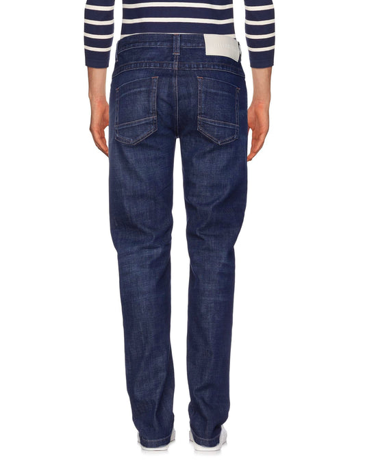 Bikkembergs Dark Blue Cotton Men Jeans