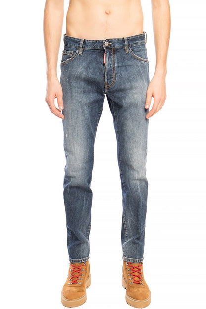 Dsquared² Blue Cotton Men Jeans