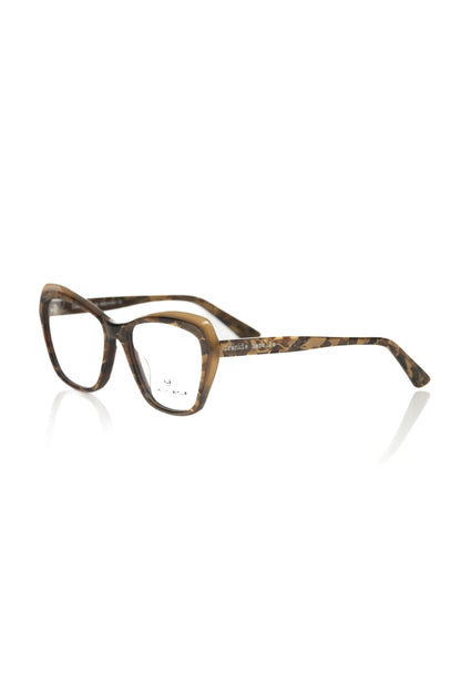 Frankie Morello Beige Acetate Women Eyeglass Frame