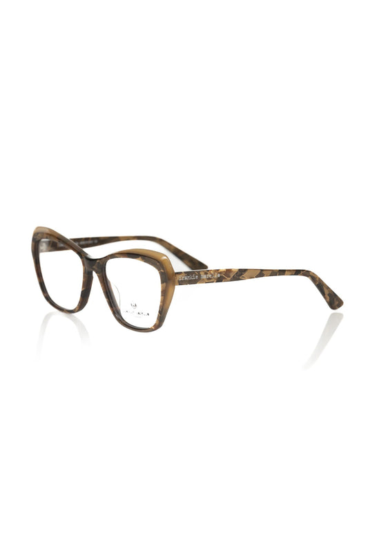Frankie Morello Beige Acetate Women Eyeglass Frame