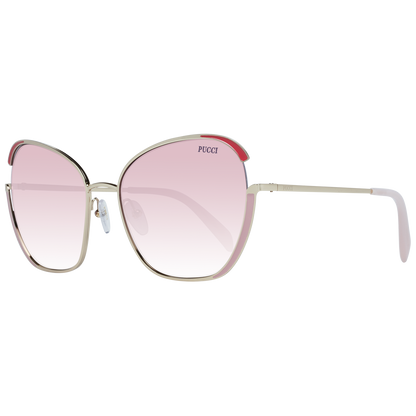 Emilio Pucci Gold Metal Sunglasses