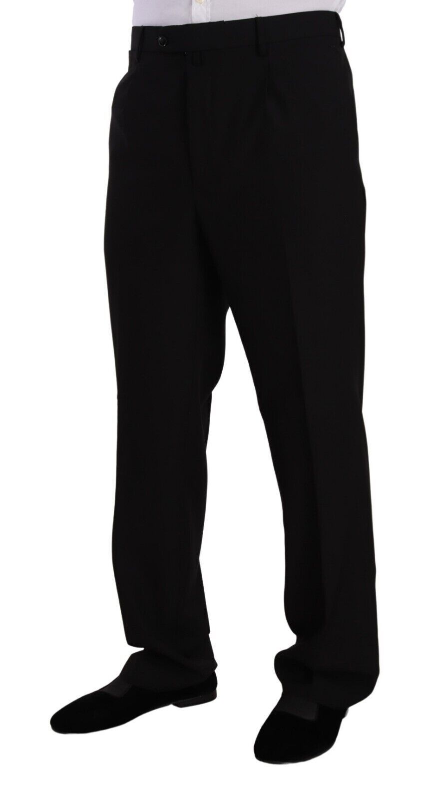 Domenico Tagliente Black Polyester Single Breasted Formal Suit