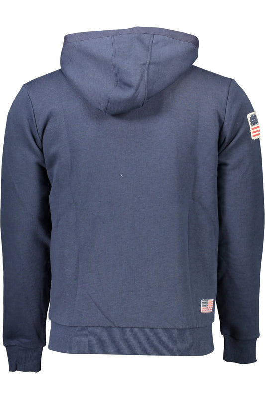 U.S. POLO ASSN. Blue Cotton Men Sweater