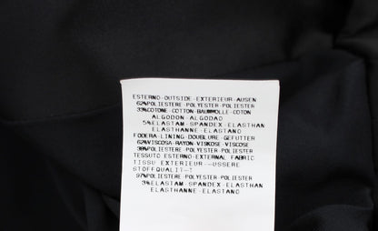 Exte Black Stretch Single Breasted Blazer Jacket