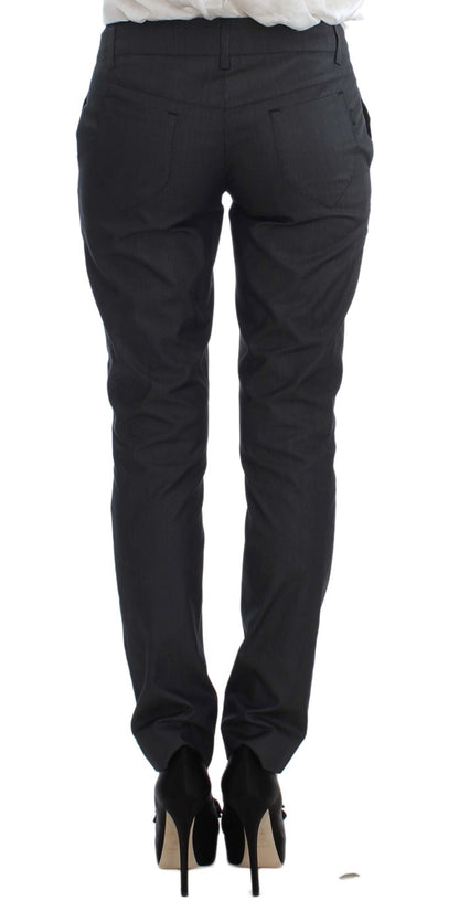 Exte Gray One Button Two Piece Suit