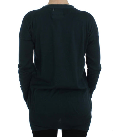 PINK MEMORIES Green Button Down Cardigan Sweater