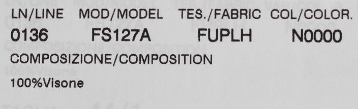 Dolce & Gabbana Black Mink Fur Shoulder Collar Scarf