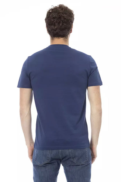 Baldinini Trend Blue Cotton Men T-Shirt