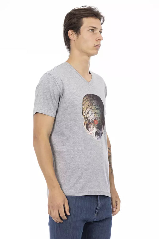Trussardi Action Gray Cotton Men's T-Shirt