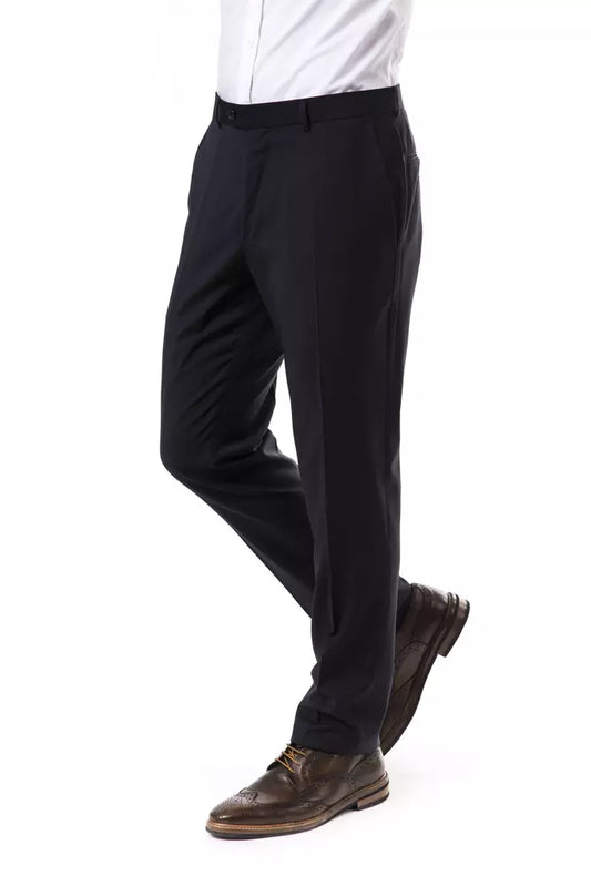 Uominitaliani Gray Wool Men's Suit Pant