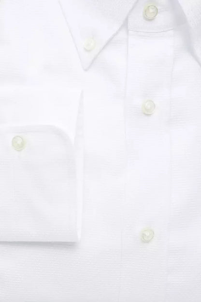 Robert Friedman White Cotton Men's Shirt
