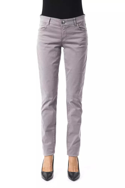 BYBLOS Gray Cotton Women Jeans