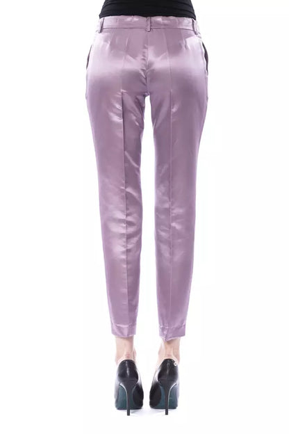 BYBLOS Purple Cotton Women's Pant